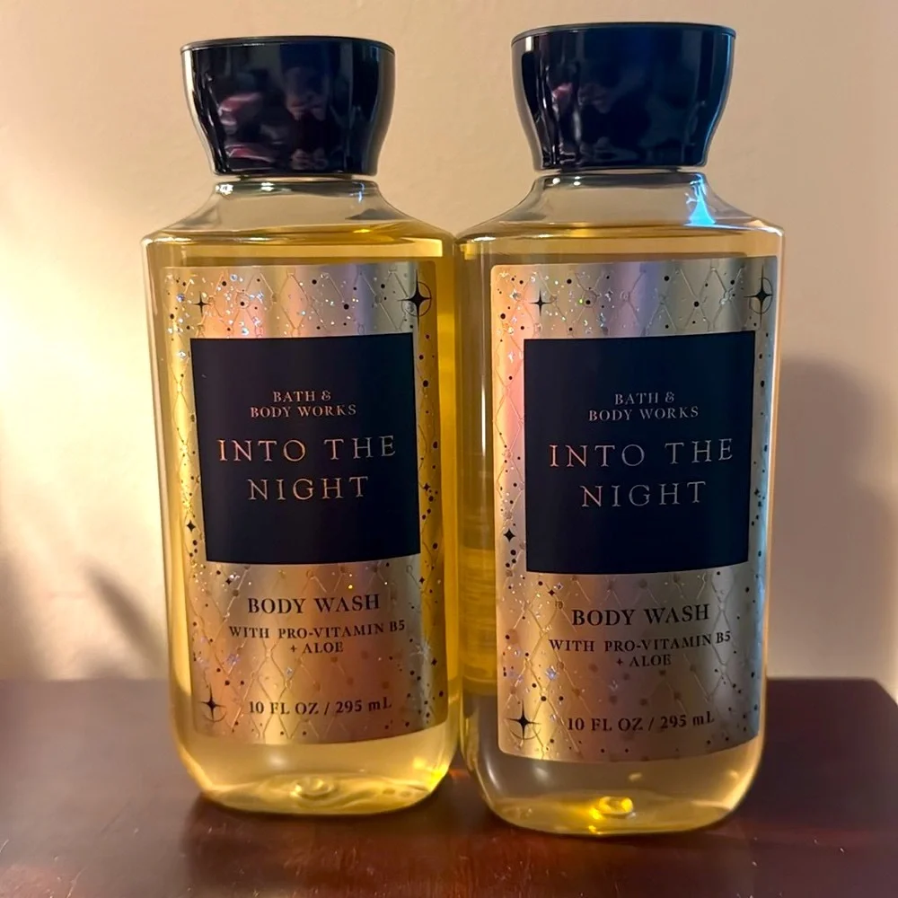 Bath & Body Works Into the Night Body Wash 2 10oz Full Size Bottles